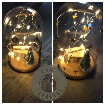 Kerst stolpjes licht