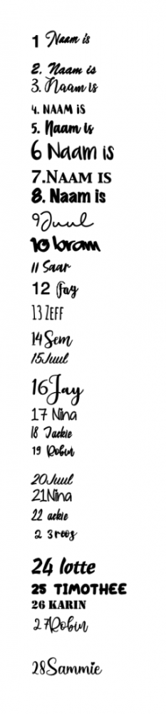 Lettertype foto new 2